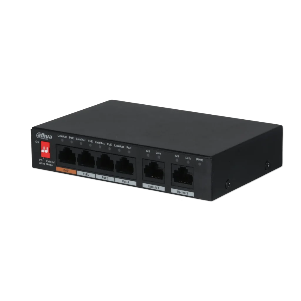 Dahua Port Poe Layer Commercial Switch X High Poe Max W X Gigabit Uplink Ports