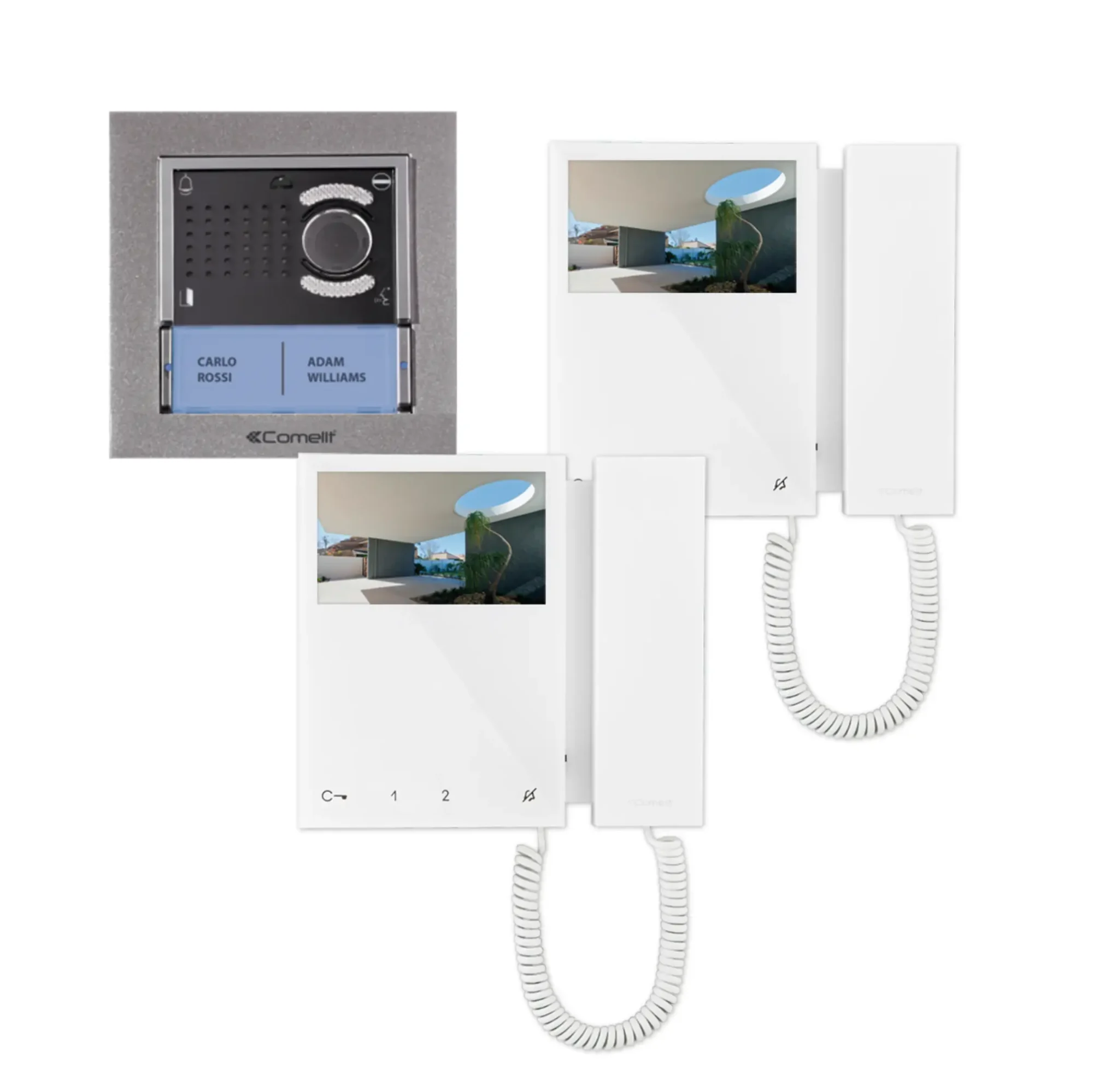 Comelit-PAC BIK-VS2-2-MH - IKALL Kit With 2X Internal Monitors